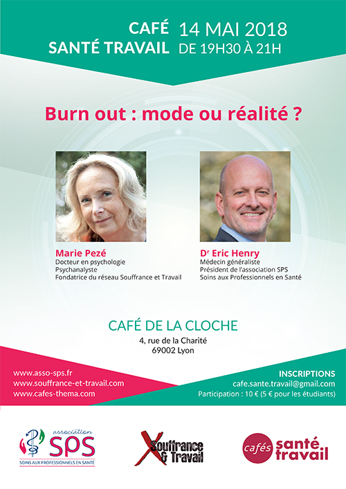 Café Citoyen Santé Travail à Lyon le 14 mai 2018 sur le burn-out